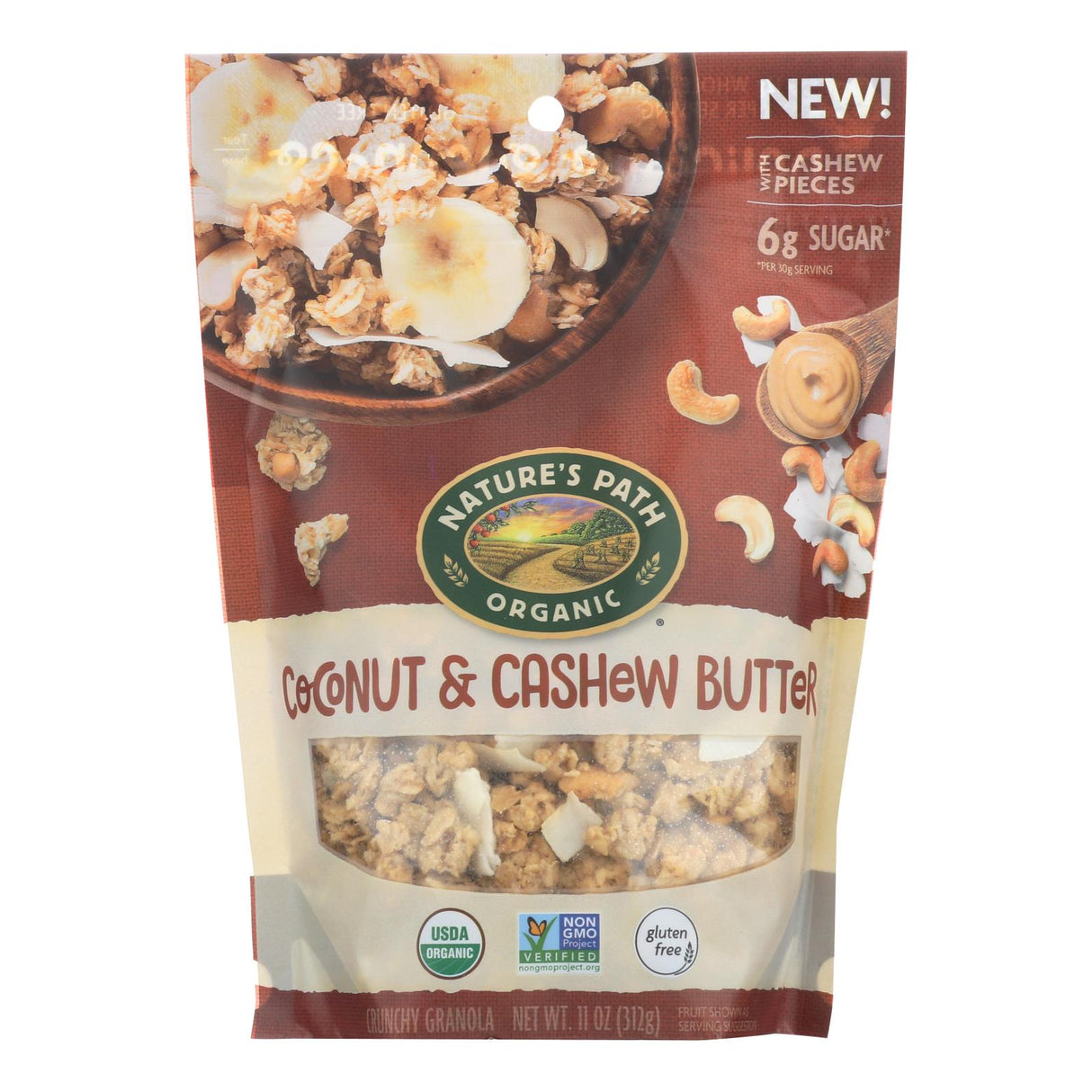 Nature's Path Organic Coconut Cashew Butter Granola (8-pack, 11 Oz. each) - Cozy Farm