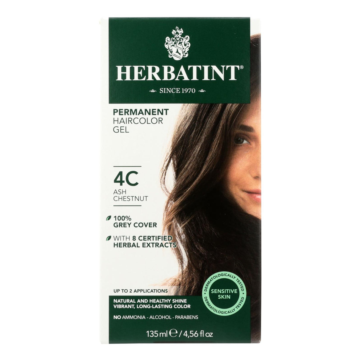 Herbatint Haircolor Kit Ash Chestnut 4C - 4 Fl Oz - Cozy Farm