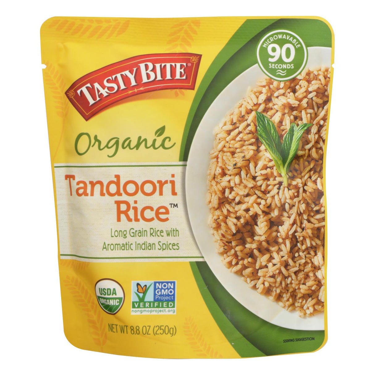 Tasty Bite Tandoori Rice, Ready-to-Eat 8.8 oz (Pack of 6) - Cozy Farm