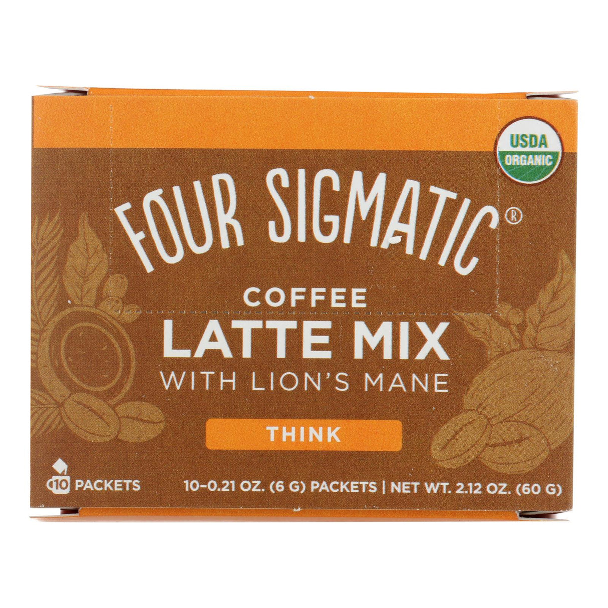 Four Sigmatic Lion's Mane Latte Powder, 10 Count - Cozy Farm