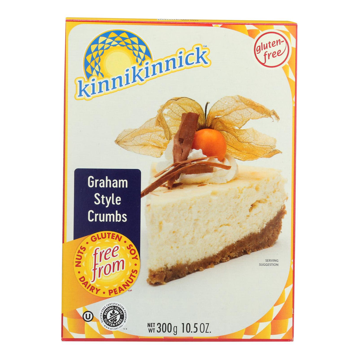 Kinnikinnick Gluten-Free Graham Style Crumbs (Pack of 6 - 10.5 Oz.) - Cozy Farm