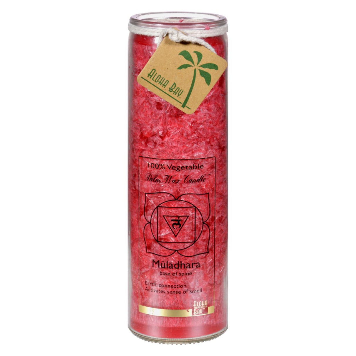 Aloha Bay Unscented Chakra Jar: Muladhara Red Candle, 15 oz - Cozy Farm