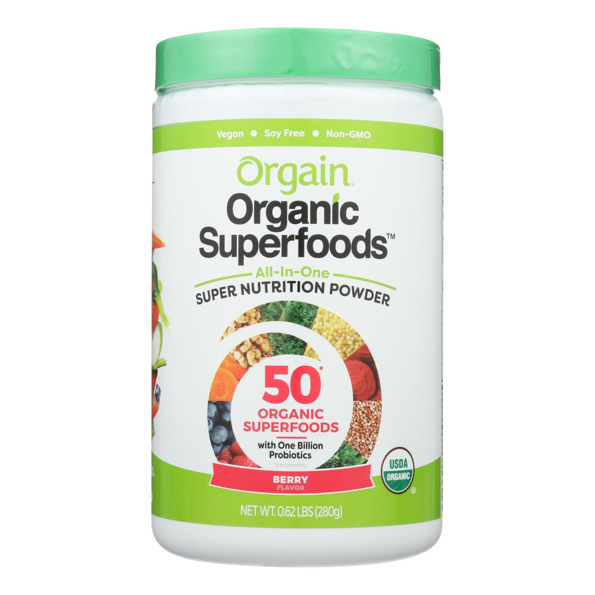Orgain Organic Hydration Powder - Berry Punch, 0.62 lb Berry Punch Burst of Flavor - Cozy Farm