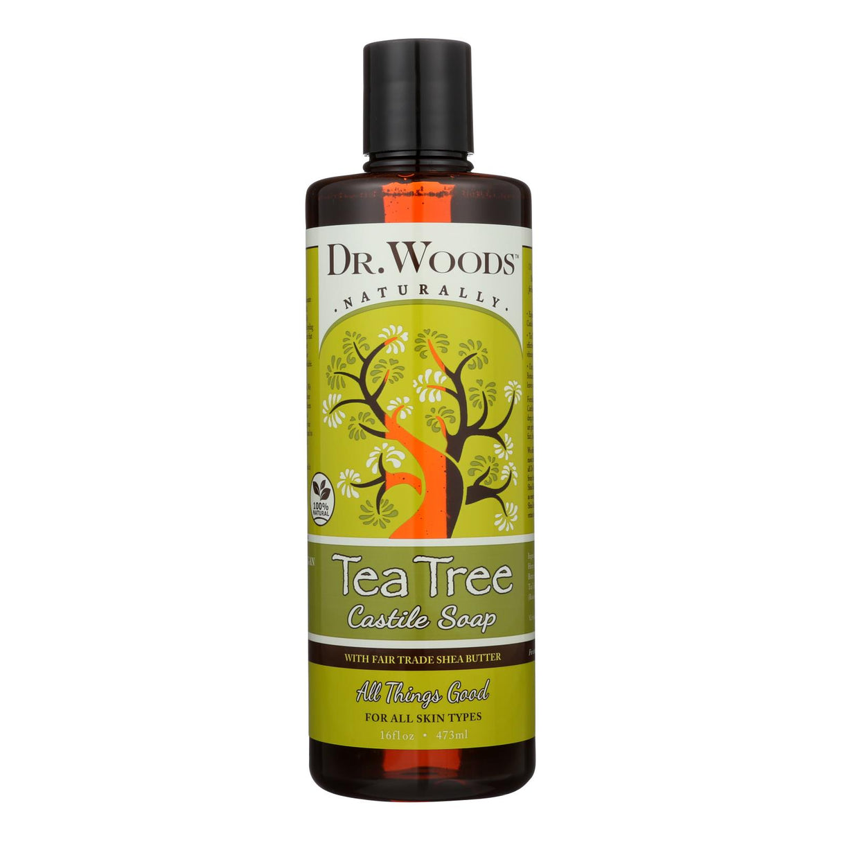 Dr. Woods Tea Tree Shea Vision Pure Castile Soap - 16 Fl Oz - Cozy Farm
