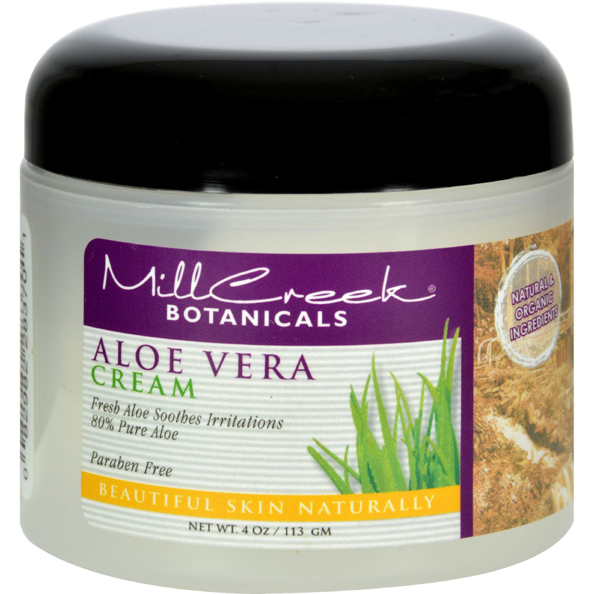 Mill Creek Aloe Vera Cream - 4 Oz. Skin Hydration - Cozy Farm