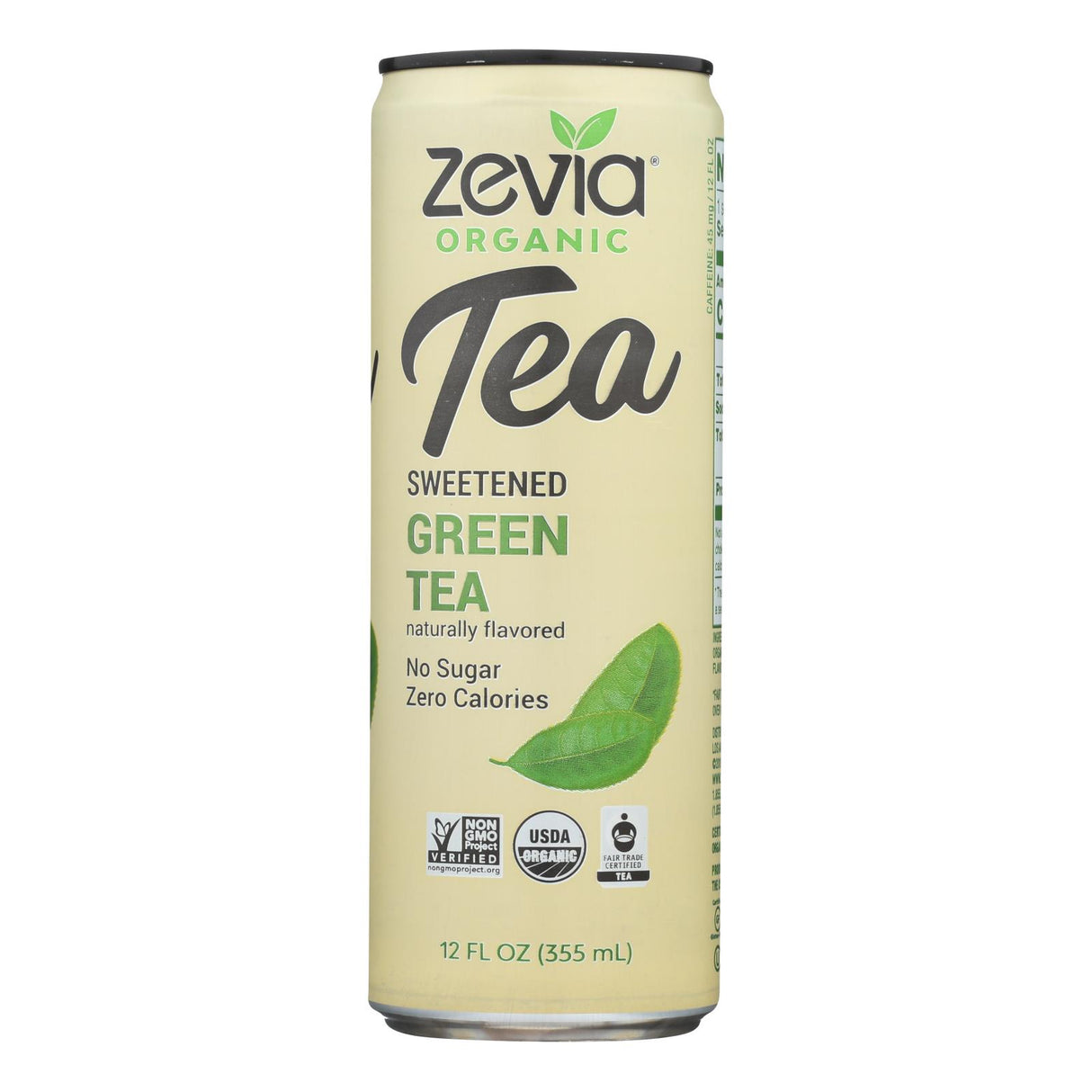 Zevia Sweetened Green Tea, 12 Fz (Pack of 12) - Cozy Farm