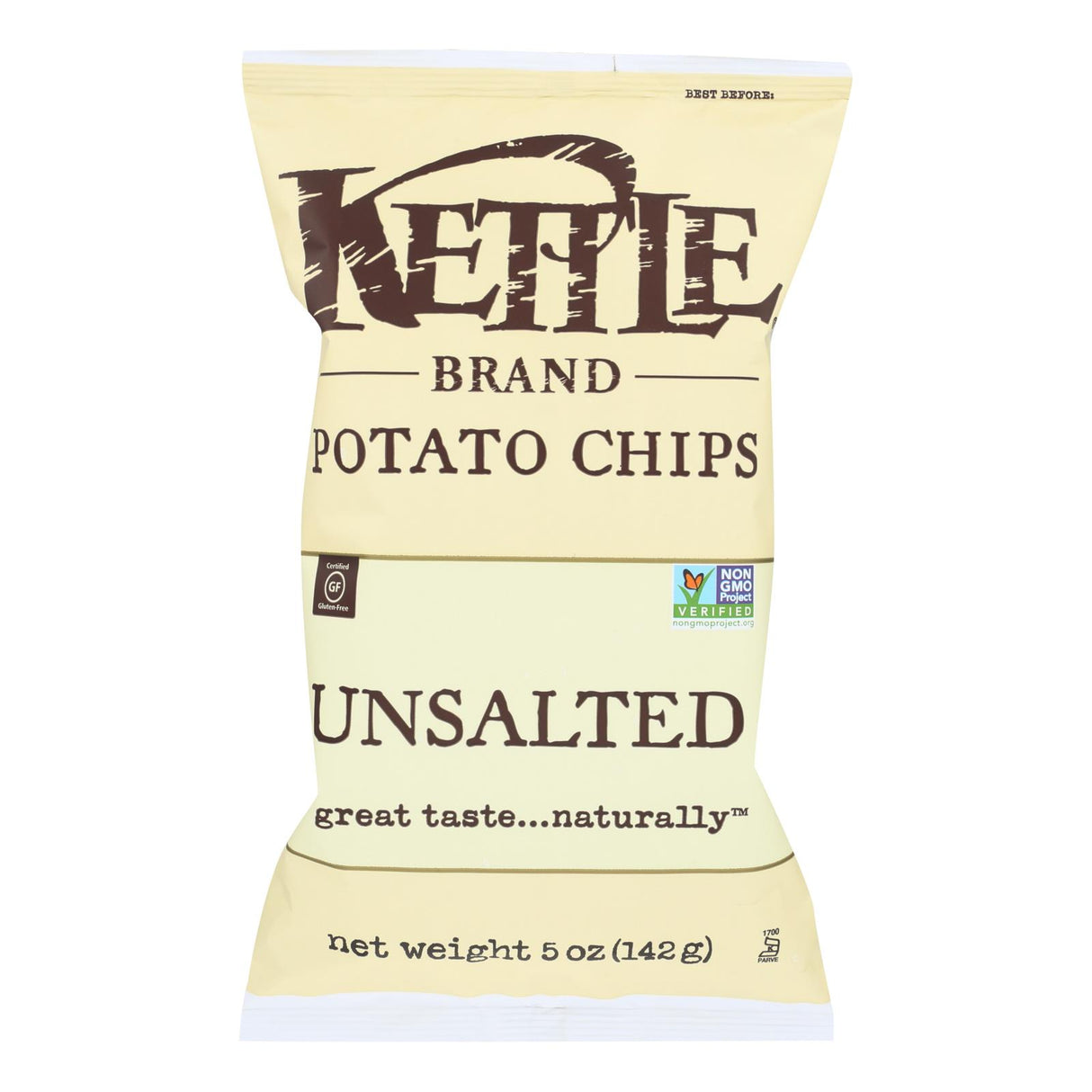 Kettle Brand Unsalted Potato Chips - 5 Oz. (Pack of 15) - Cozy Farm
