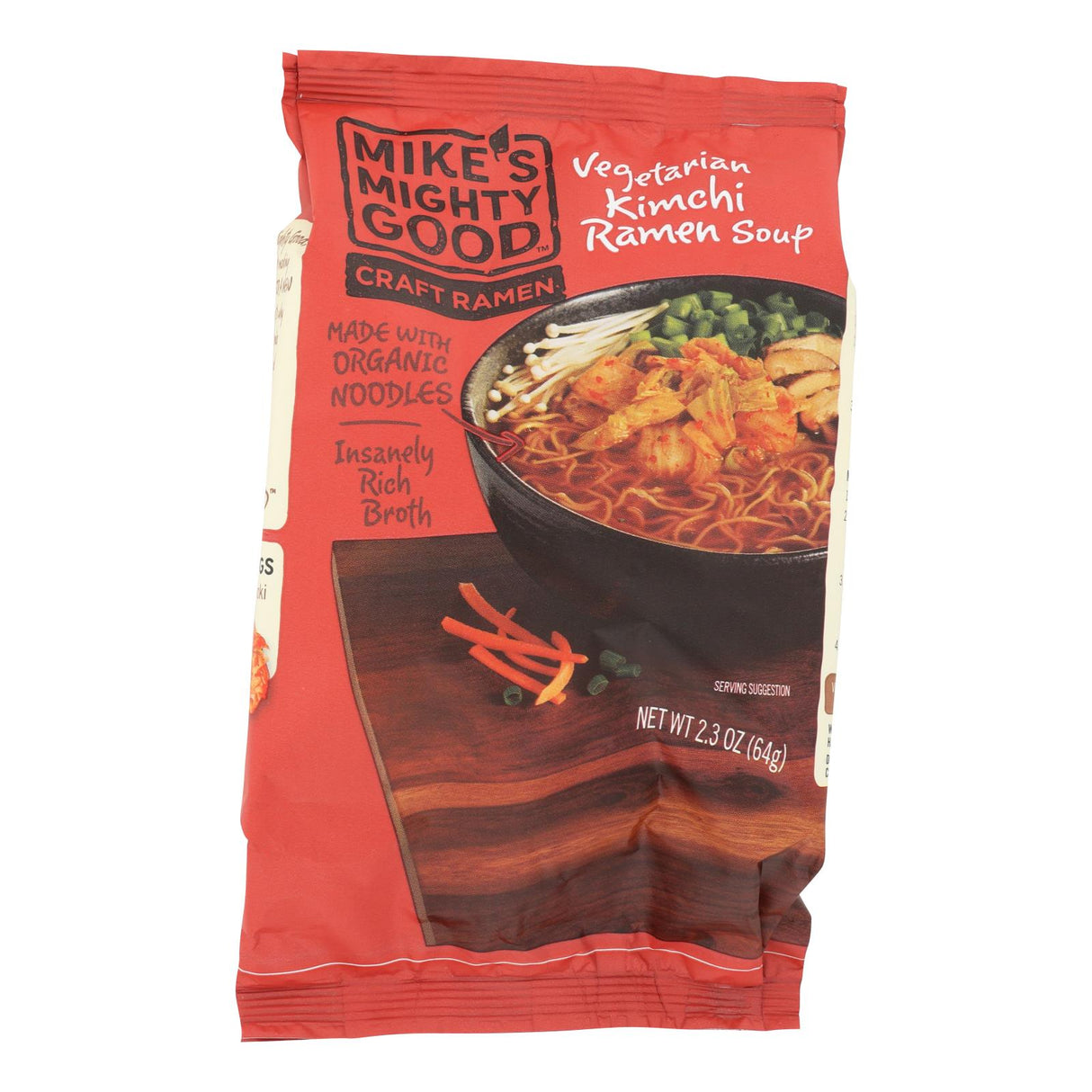 Mike's Mighty Good Vegetarian Kimchi Ramen Soup (7-Pack 2.3 Oz.) - Cozy Farm