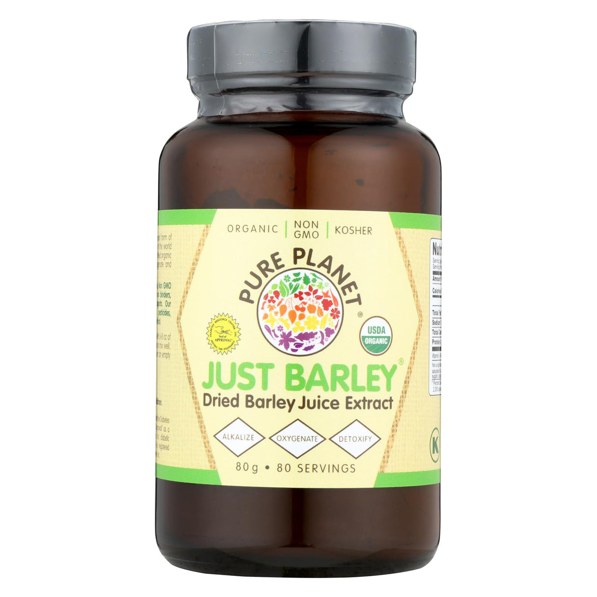 Just Barley by Pure Planet - 2.8 Oz Organic Nature's Nutrition Support - Cozy Farm