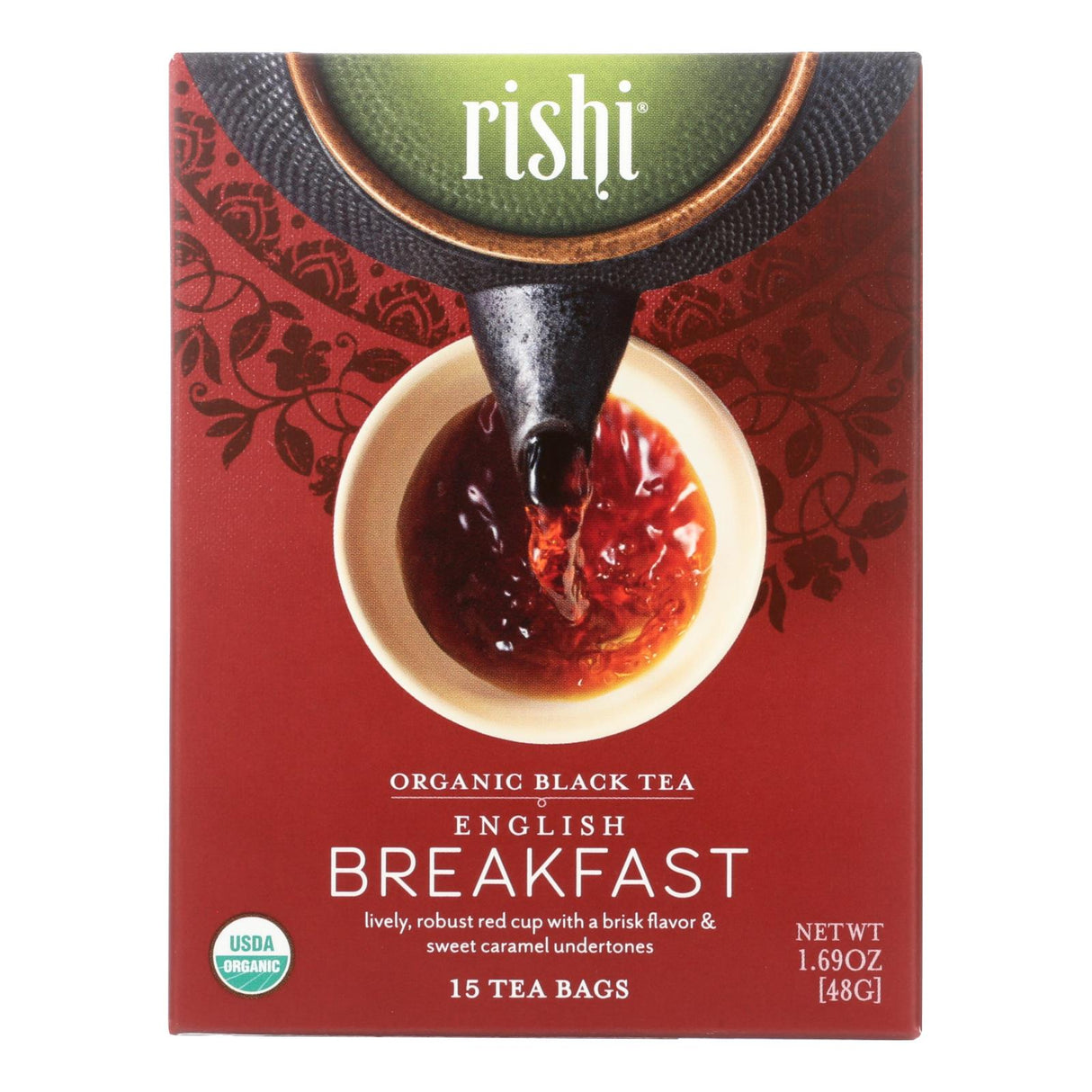 Rishi Organic English Breakfast Tea (6 Pack x 15 Bags) - Cozy Farm