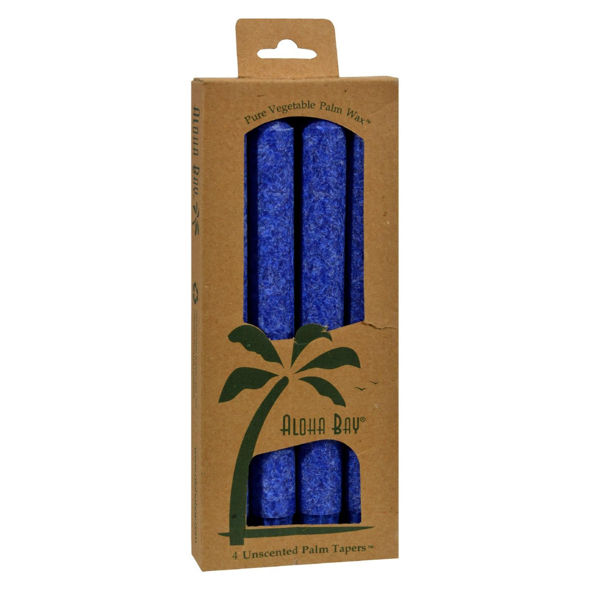 Aloha Bay 4-Pack Royal Blue Palm Tapers - Cozy Farm
