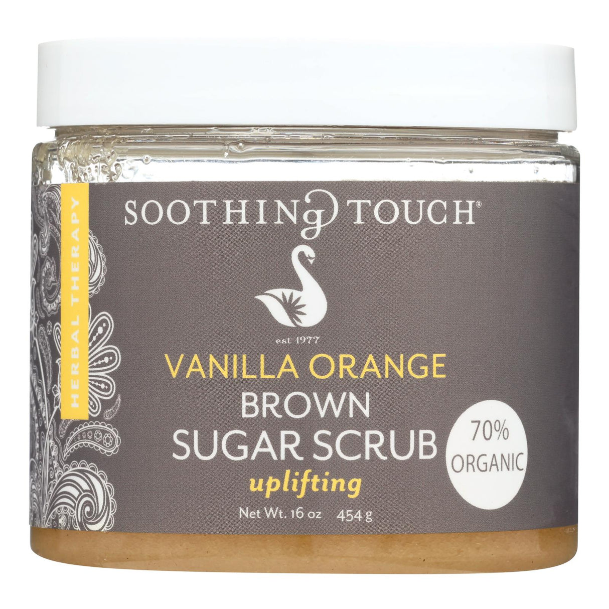 Soothing Touch Brown Sugar Scrub - Vanilla Orange Fragrance - 16 Oz. - Cozy Farm