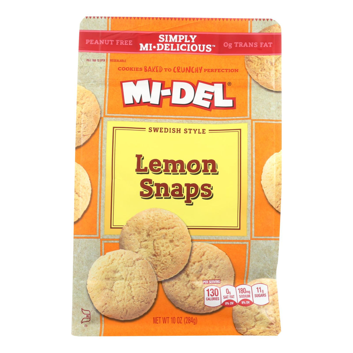 Midel Lemon Snaps: Bite-Sized, Delicate Cookies (Pack of 8) - Cozy Farm