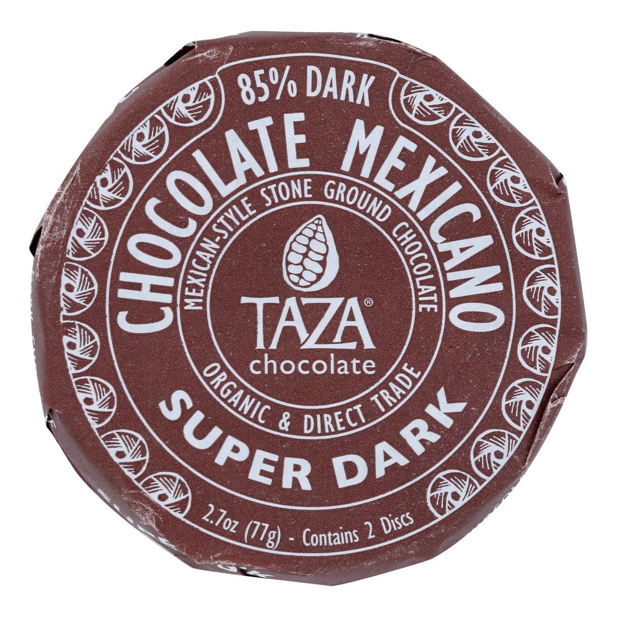 Organic Mexican Super Dark Chocolate Discs (Pack of 12 - 2.7 Oz.) - Cozy Farm