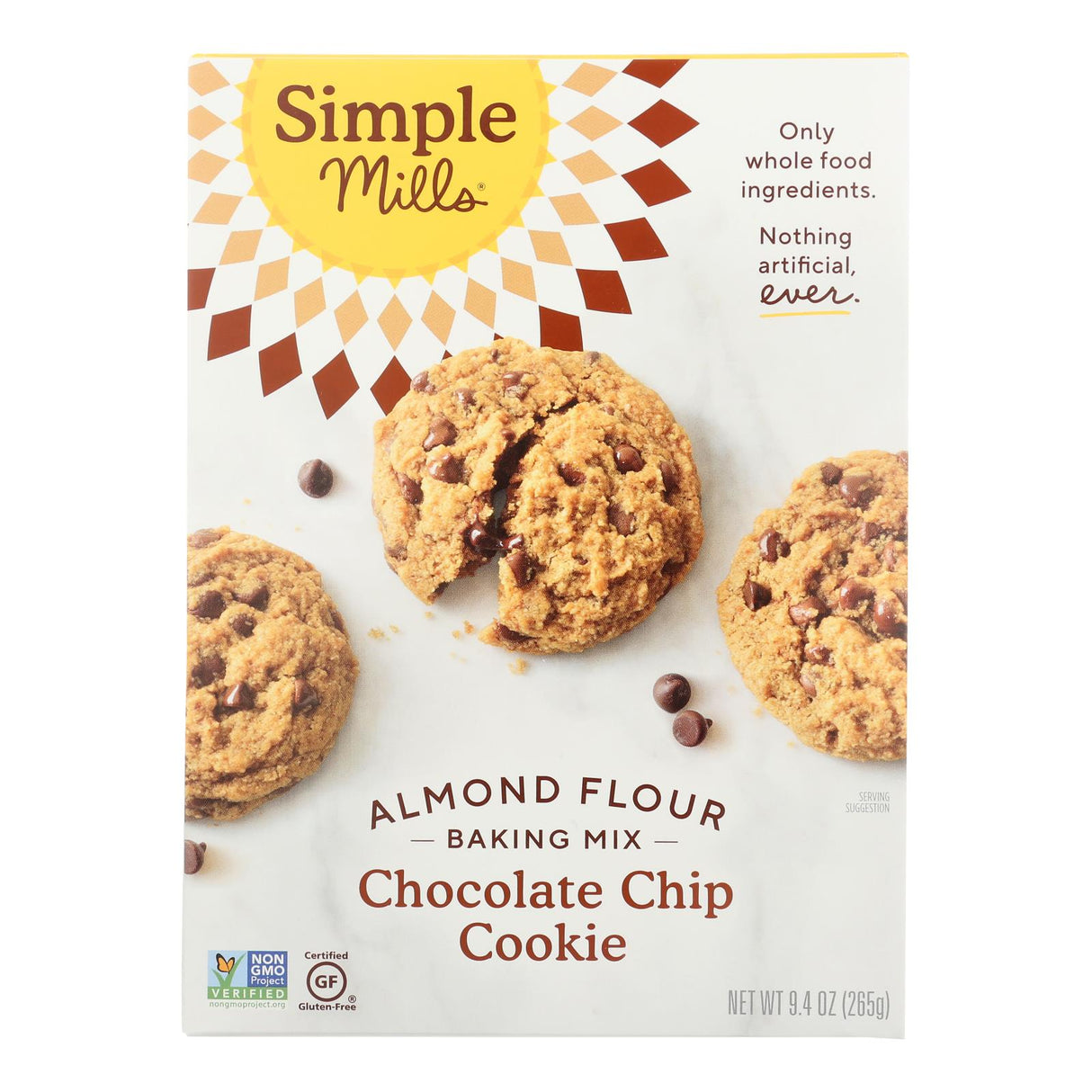 Simple Mills Grain Free Almond Flour Chocolate Chip Cookie Mix (Pack of 6) - 8.4 Oz. - Cozy Farm