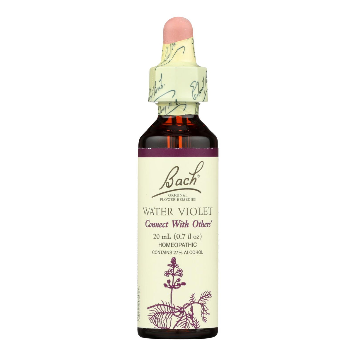 Bach Flower Remedies Water Violet Essence - 0.7 Fl Oz - Cozy Farm