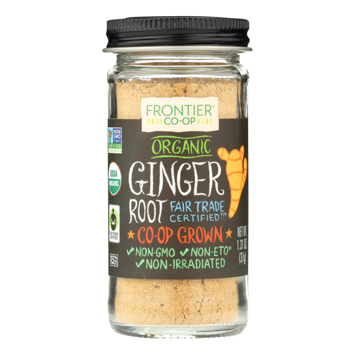 Frontier Organic Ground Ginger Root Powder (1.31 Oz.) - Cozy Farm