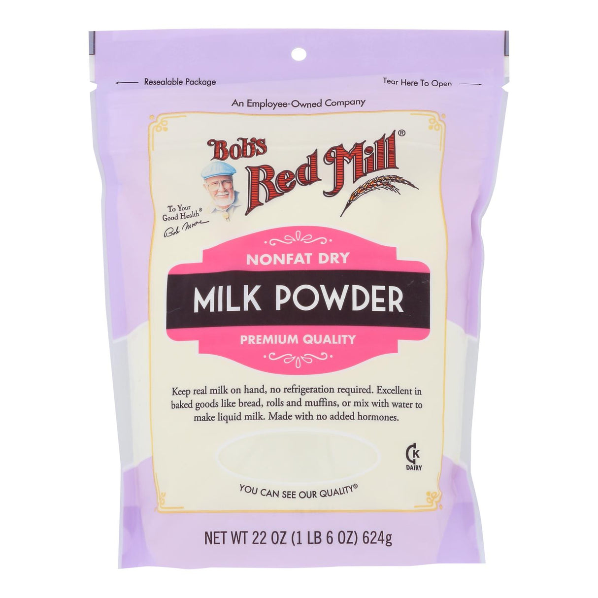 Bob's Red Mill Non-Fat Dry Milk Powder, 4 x 22 oz. Packs - Cozy Farm