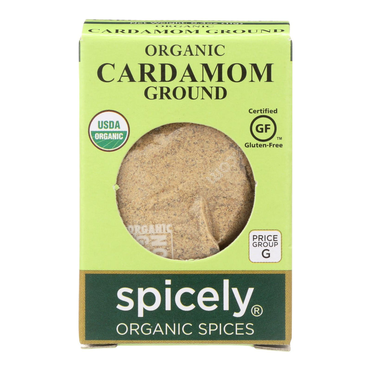 Spicely Organics Premium Organic Ground Cardamom - 0.4 Oz. (Pack of 6) - Cozy Farm