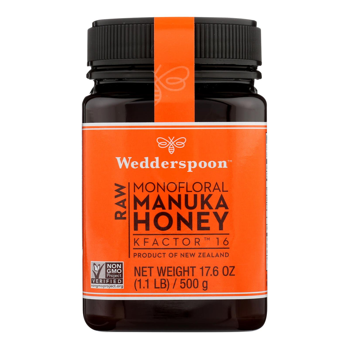 Wedderspoon Manuka Honey KFactor 16, 17.6 Oz, Pack of 6 - Cozy Farm