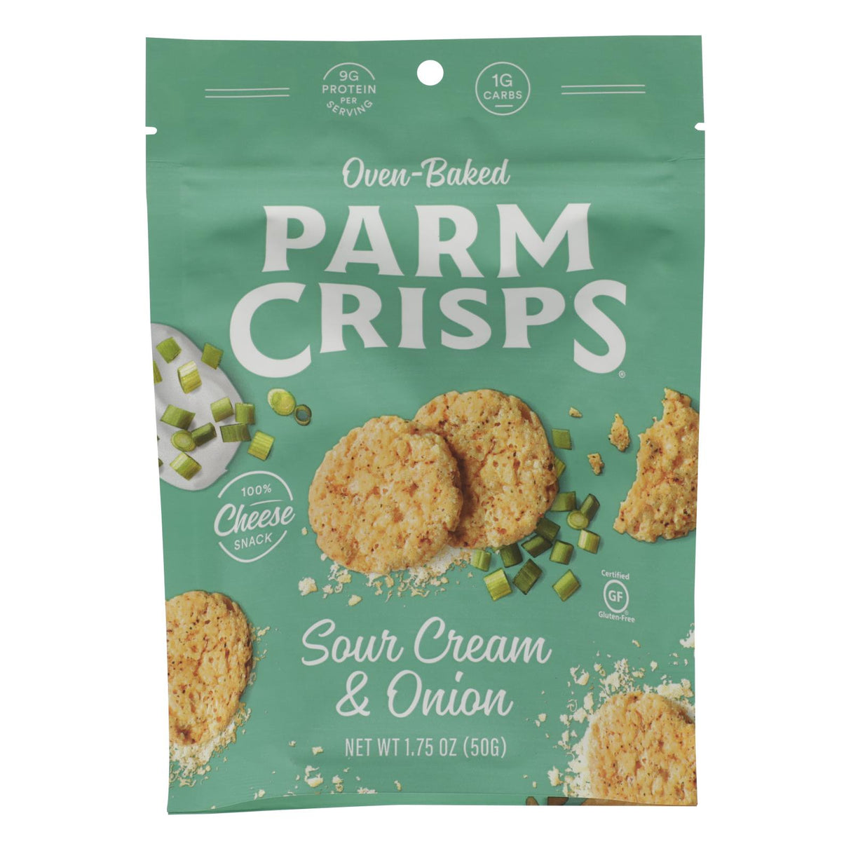 Parm Crisps - Creamy Onion Flavored Cheese Crisps (Pack of 12) - 1.75 Oz - Cozy Farm