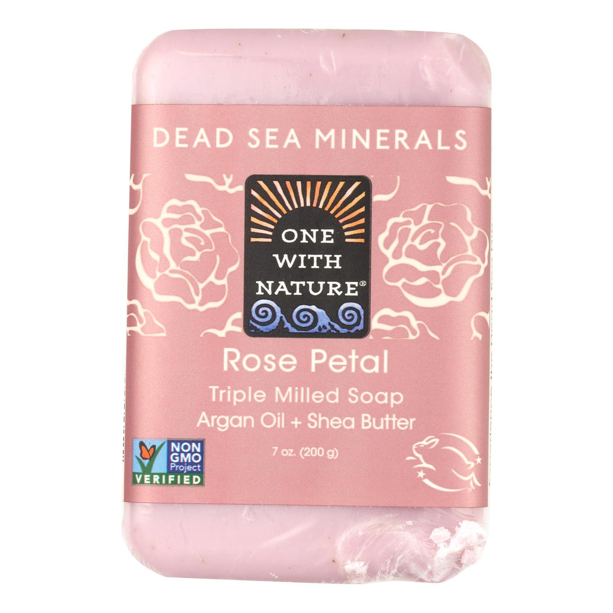 Withe Nature Dead Sea Mineral Rose Petal Soap - 7 Oz. - Cozy Farm