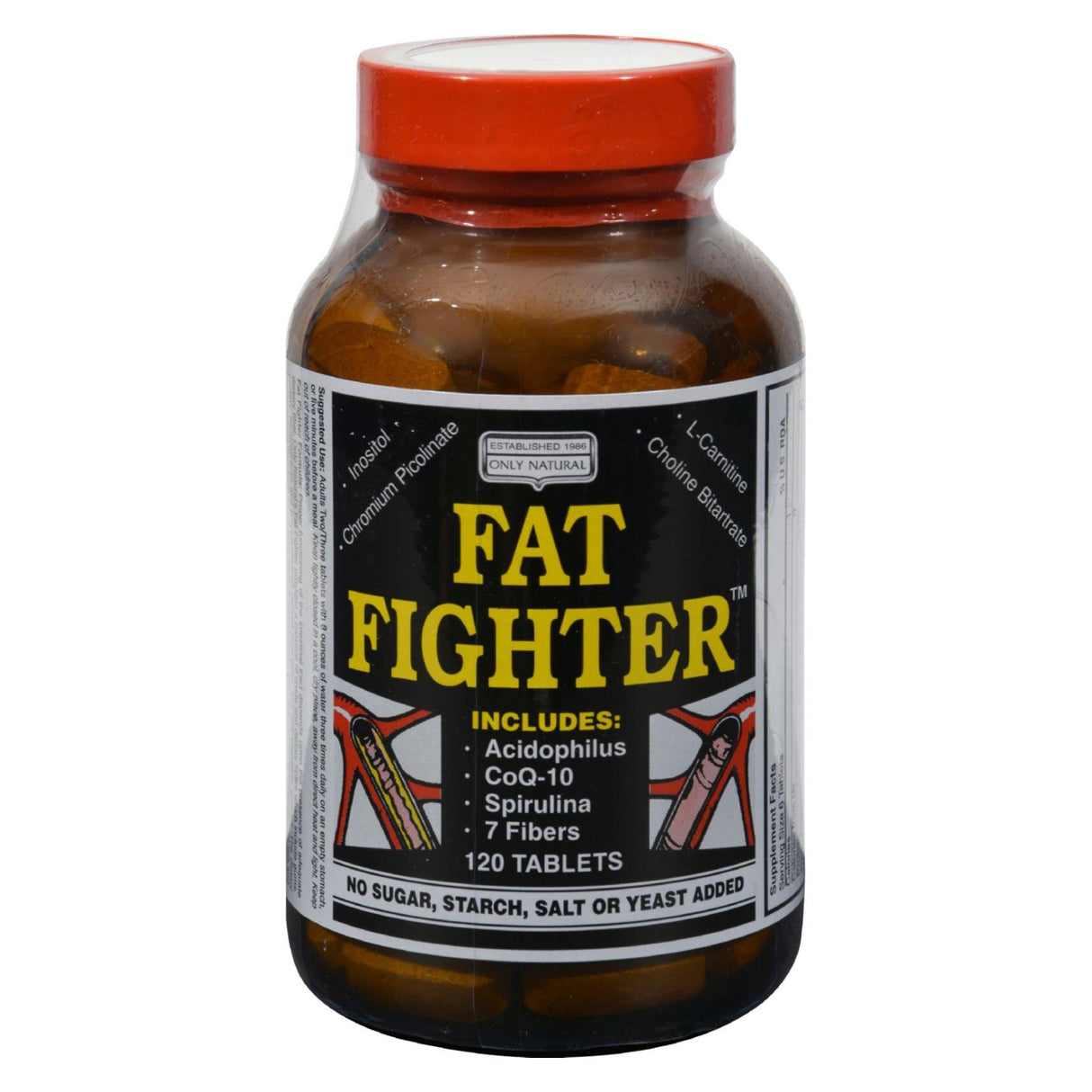 Only Natural Fat Fighter Weight Loss Supplement, 120 Tablets - Cozy Farm