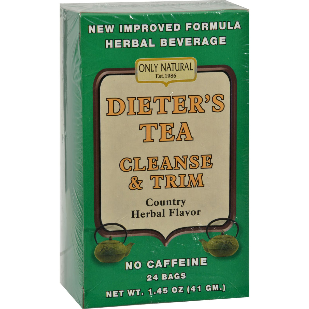 Only Natural Dieter's Tea Cleanse and Trim Country Herbal Tea Bags (Pack of 24) - Cozy Farm