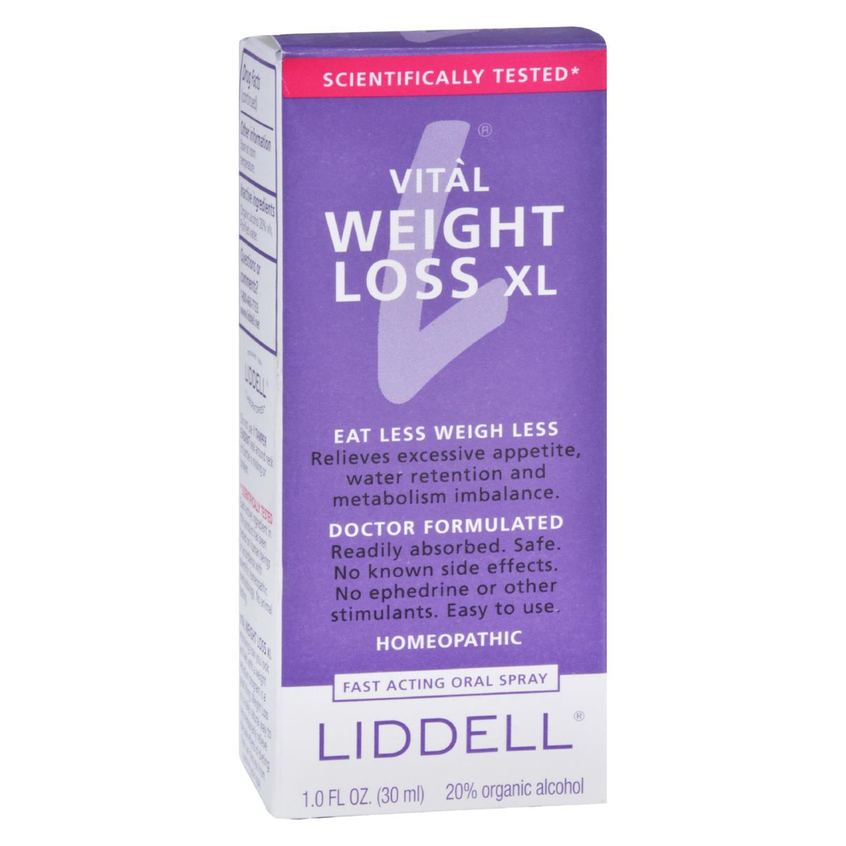 Liddell Homeopathic XL Weight Loss, 1 Fl Oz - Cozy Farm