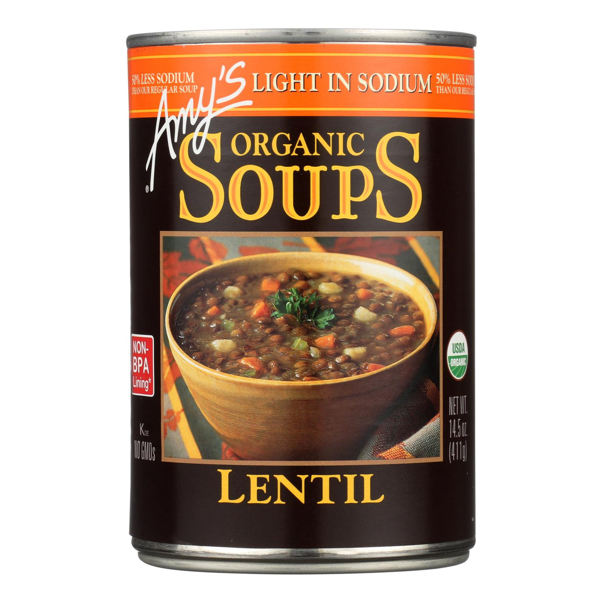 Amy's 14.5 Oz. Organic Low Sodium Lentil Soup (Pack of 12) - Cozy Farm