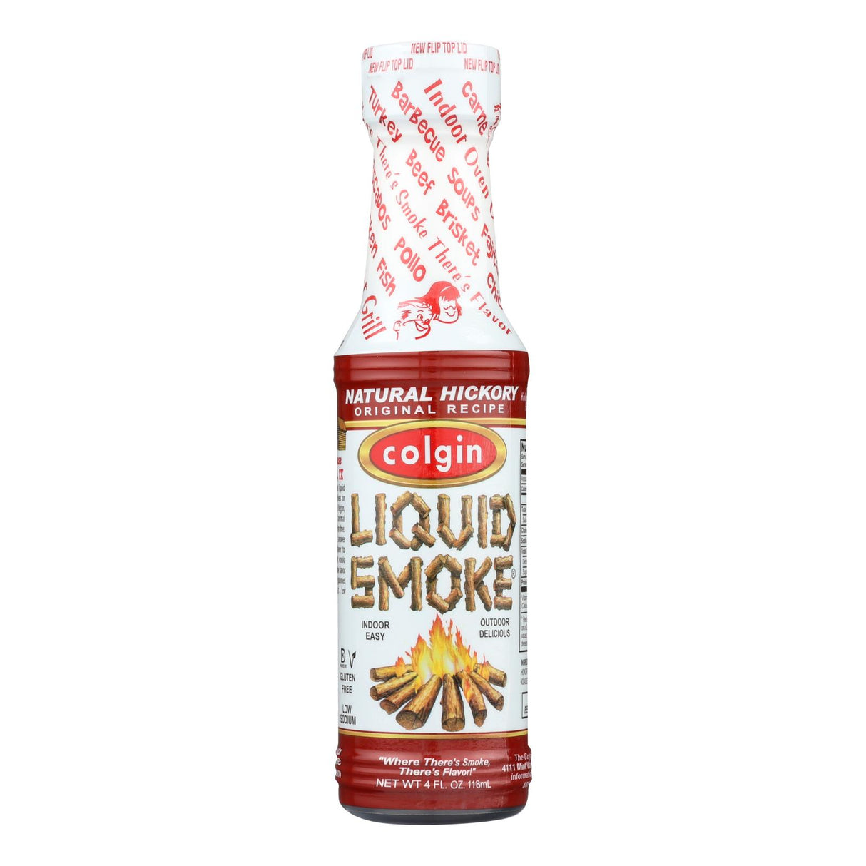 Colgin Hickory Flavor Liquid Smoke, 4 Fl Oz (Pack of 6) - Cozy Farm