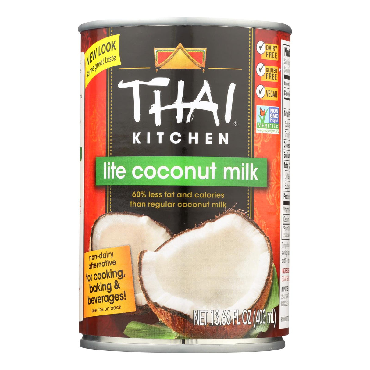 Thai Kitchen Lite Coconut Milk (Pack of 12) - 13.66 Fl Oz - Cozy Farm