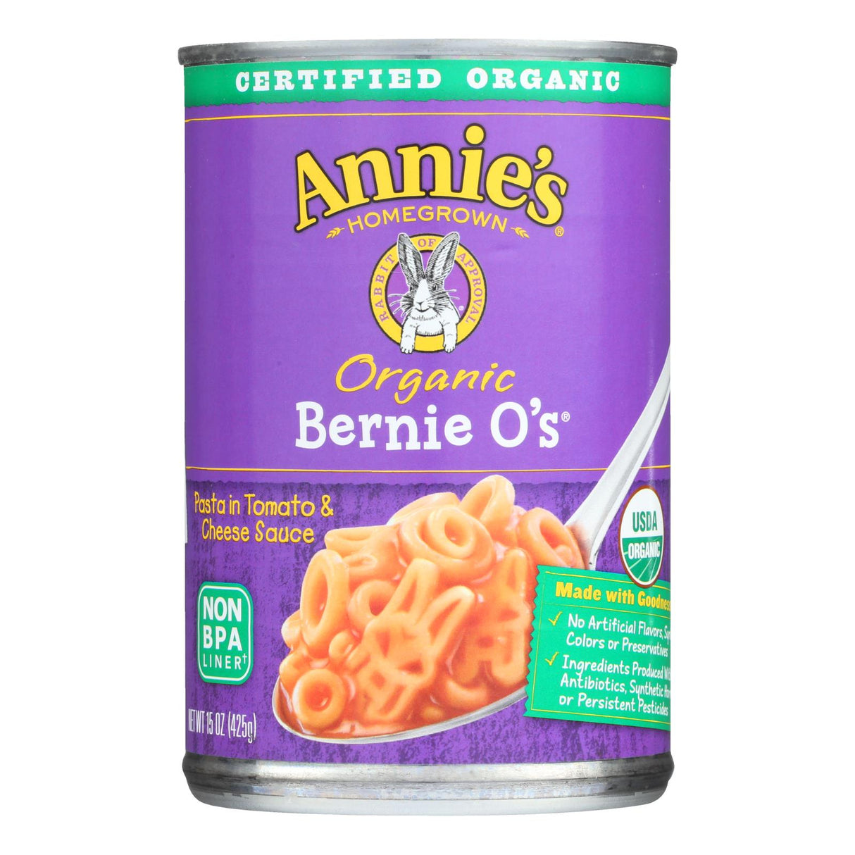Annie's Homegrown Organic Bernie O'S Pasta in Tomato and Cheese Sauce (Pack of 12 - 15 Oz.) - Cozy Farm