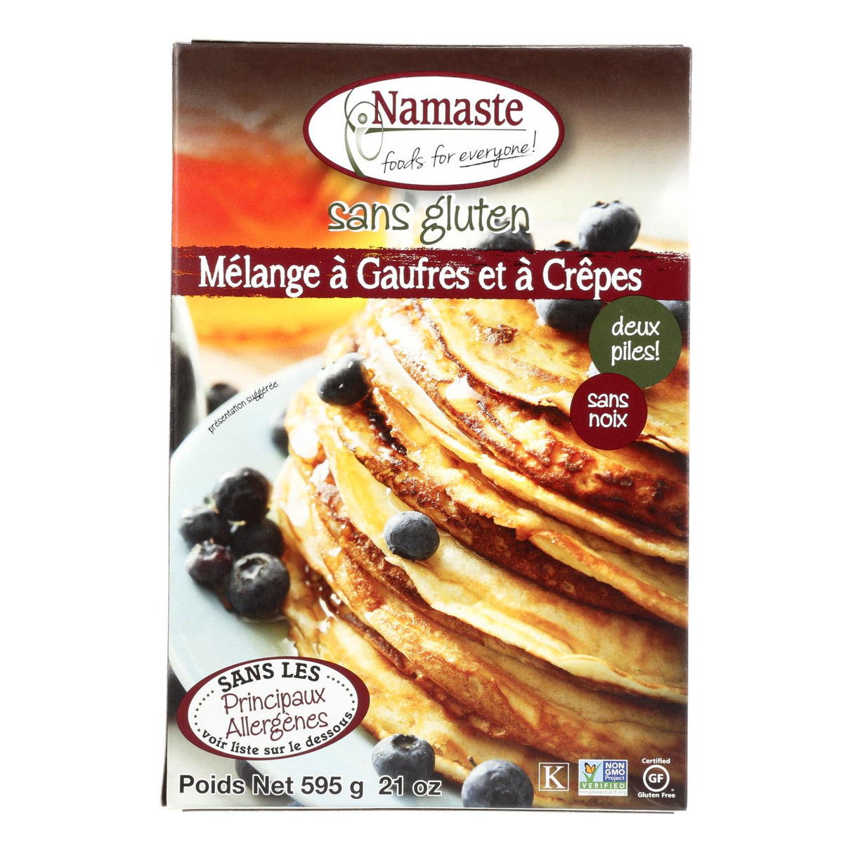 Namaste Foods Gluten-Free Waffle & Pancake Mix (6-Pack, 21 Oz per Pack) - Cozy Farm