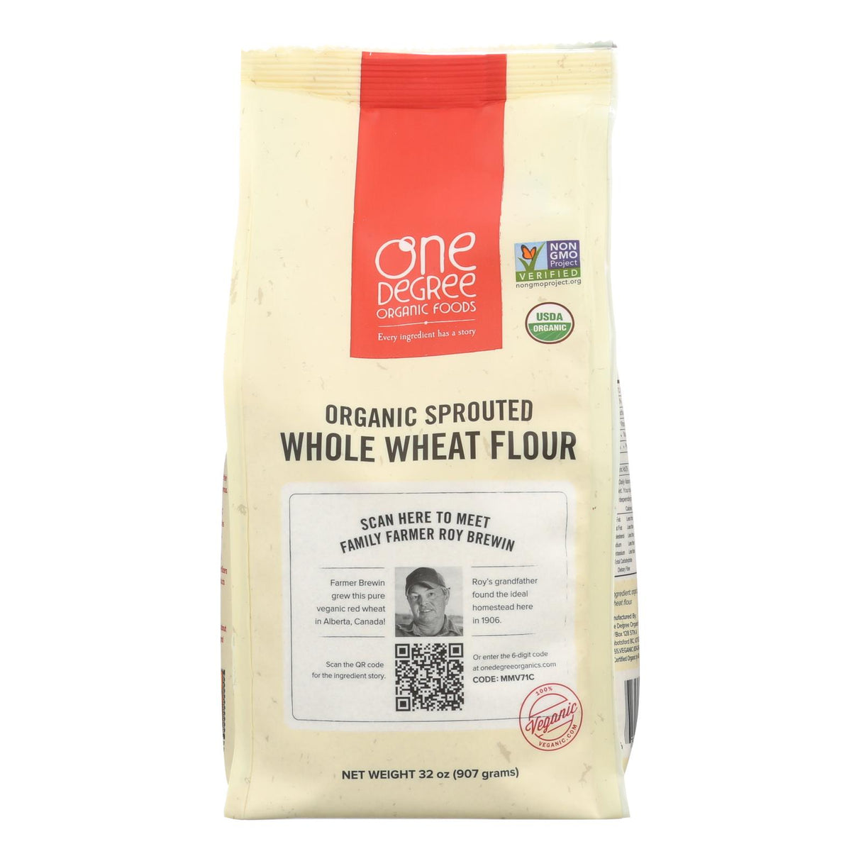 One Degree Organic Foods Sprouted Whole Wheat Flour (6-Pack, 2 lbs. Each) - Cozy Farm
