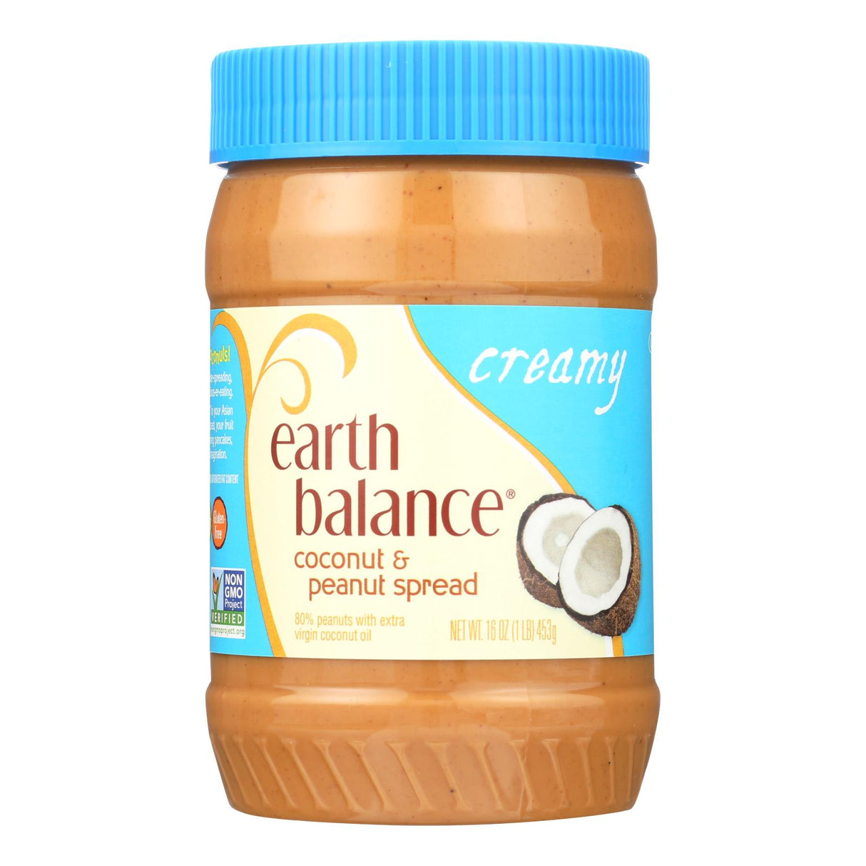 Earth Balance Creamy Coconut Peanut Spread for Smoothies, Desserts, Sandwiches (12 Pack, 16 Oz. Each) - Cozy Farm