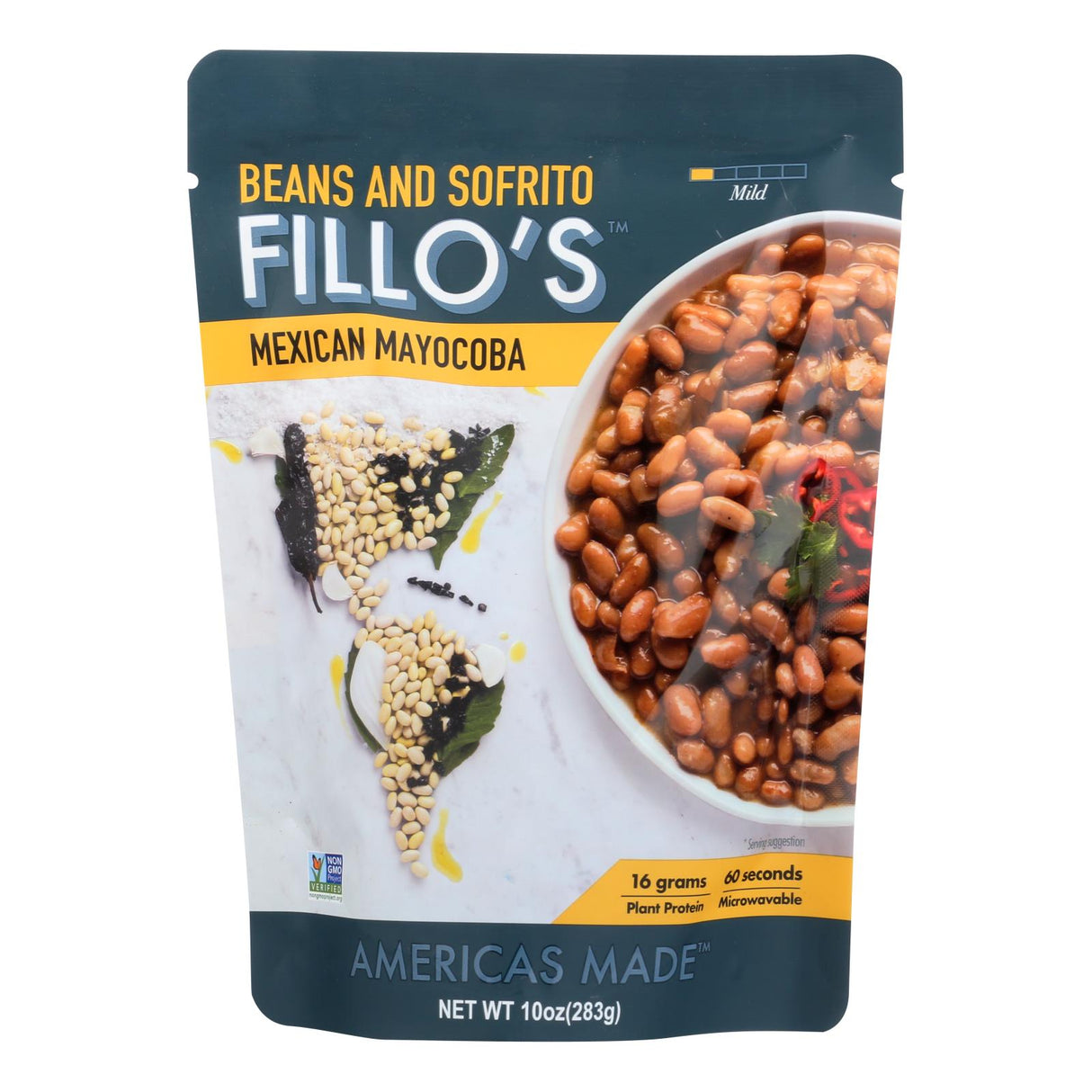 Fillo's Mild Mexican Mayocoba Beans (Pack of 6 - 10 Oz.) - Cozy Farm