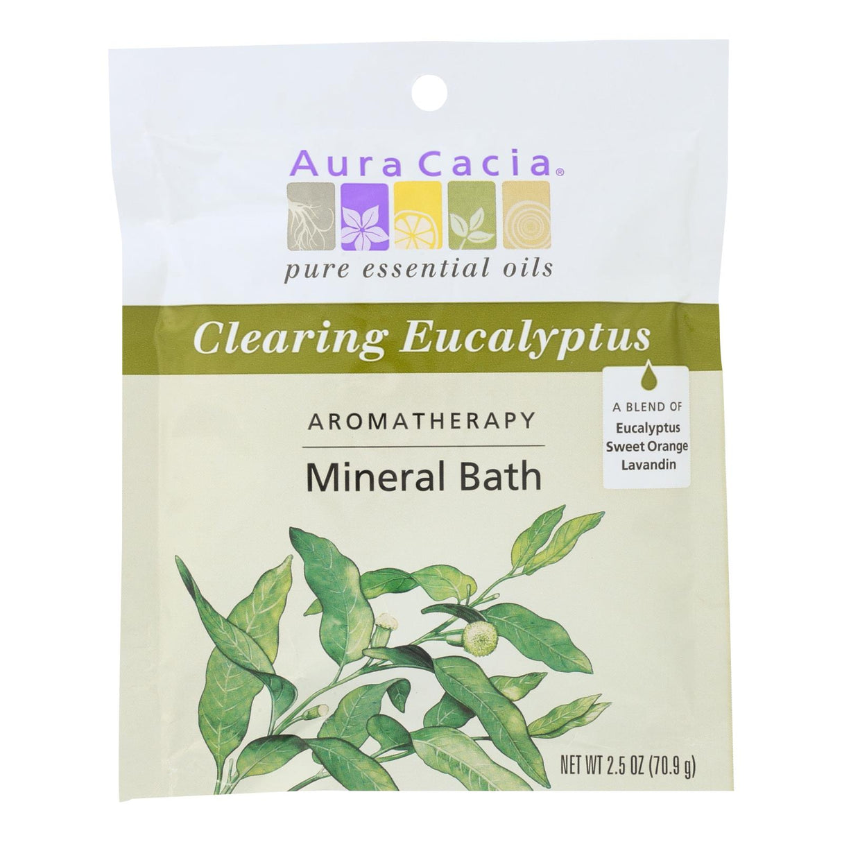 Aura Cacia Aromatherapy Mineral Bath Eucalyptus Harvest Pack - Cozy Farm