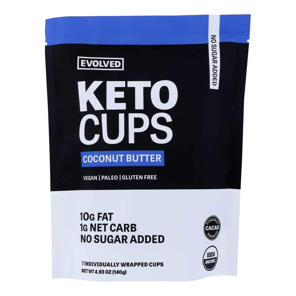 Evolved Keto Cups, Coconut Butter Pack of 6 - 4.93 Oz - Cozy Farm