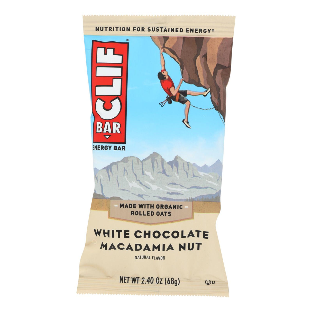 Clif Bar White Chocolate Macadamia Nut Organic Energy Bar, 2.4 Ounce (Pack of 12) - Cozy Farm
