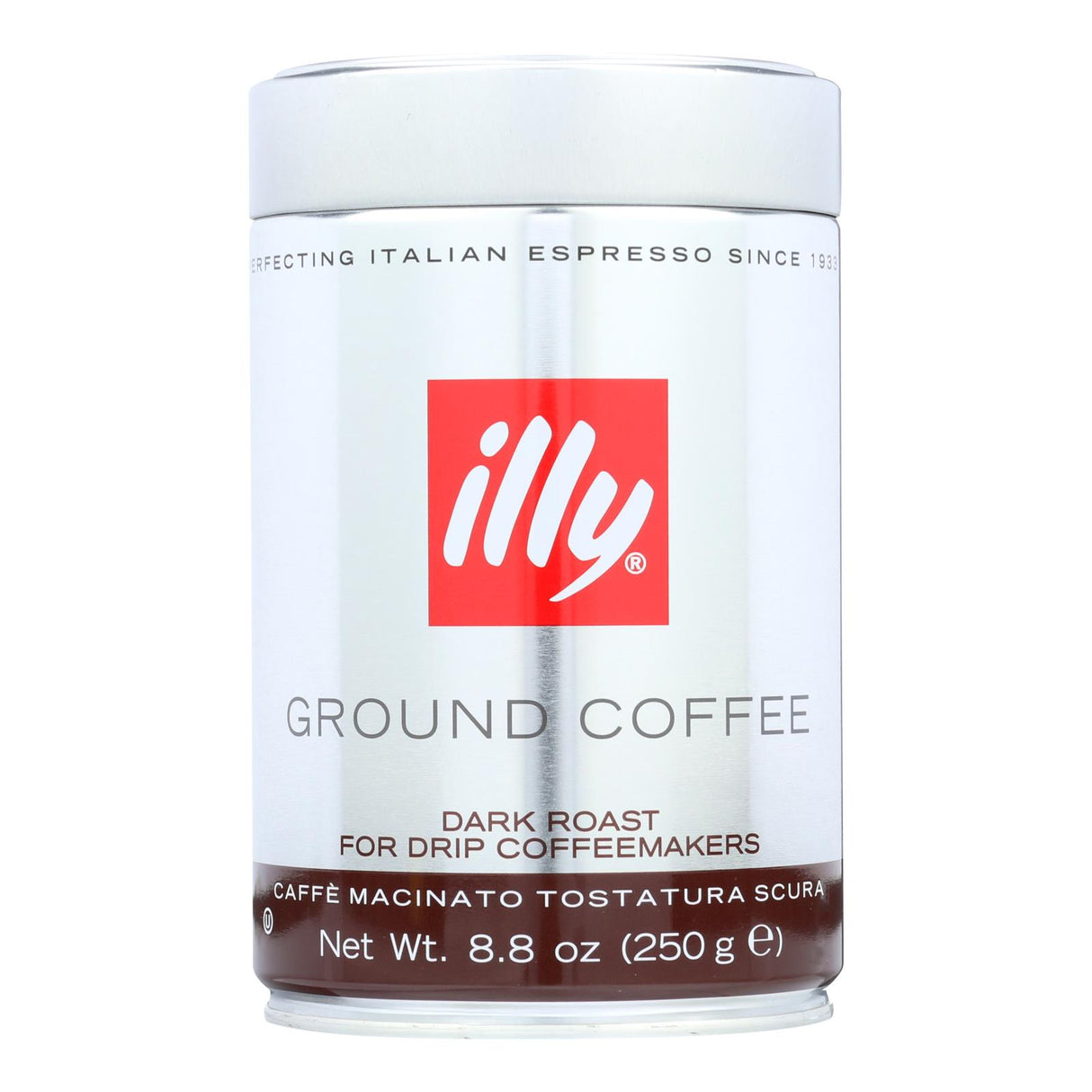 Illy Caffe Coffee - Dark Roast - Ground - 8.8 Oz - Case of 6 - Cozy Farm