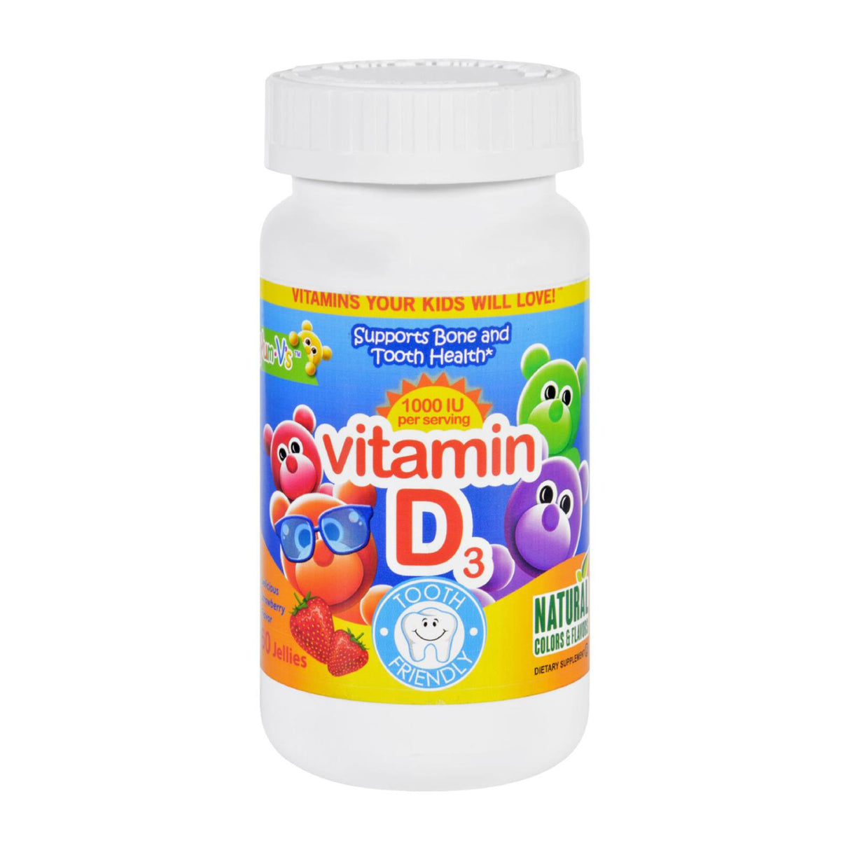 Yum V's Vitamin D3 Immune Support Jelly Bites Yummy Berry (60 Chewables) - Cozy Farm