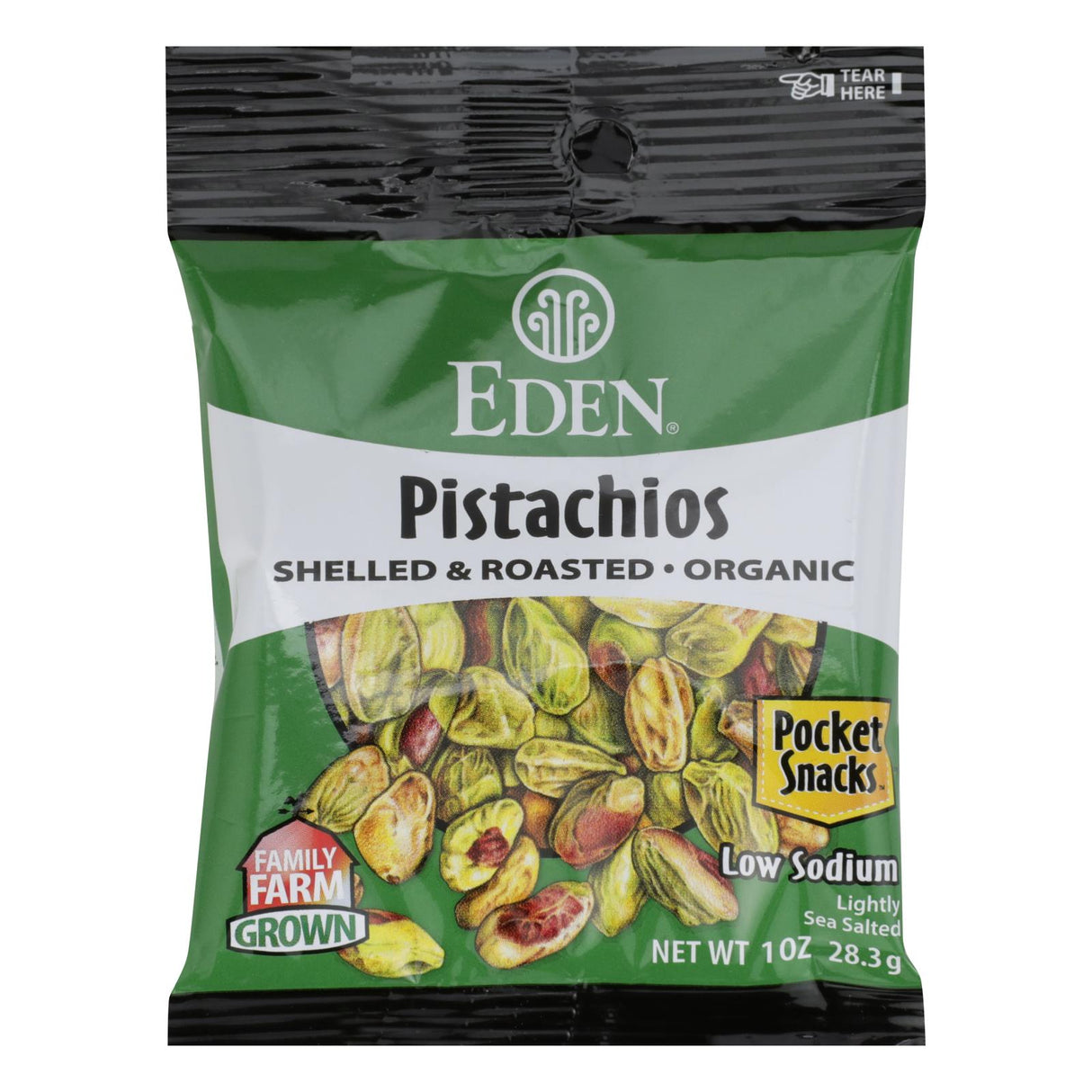 Eden Foods Organic Pistachios, Dry Roasted & Shelled (12 x 1 oz) - Cozy Farm