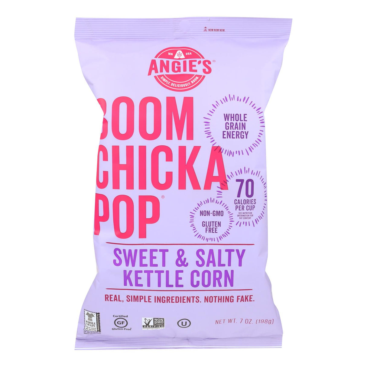 Angie's Kettle Corn Boom Chicka Pop Sweet and Salty Popcorn - 7 Oz - (Pack of 12) . - Cozy Farm