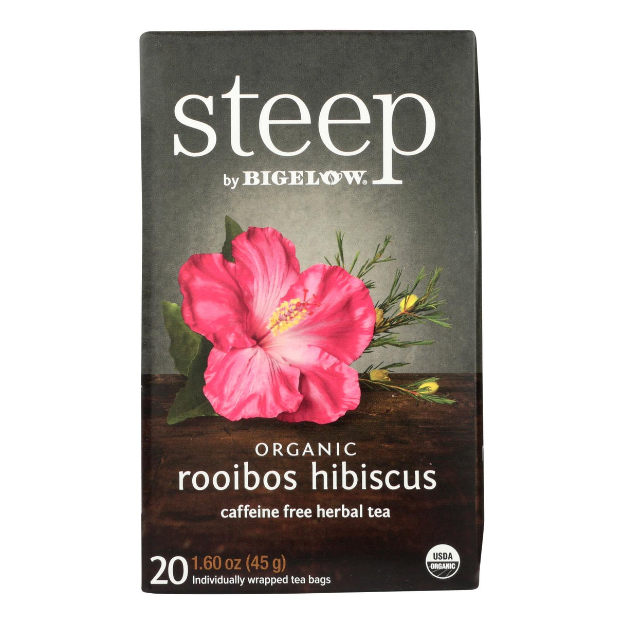 Bigelow Organic Rooibos Hibiscus Tea, Pack of 6 - 20 Tea Bags - Cozy Farm