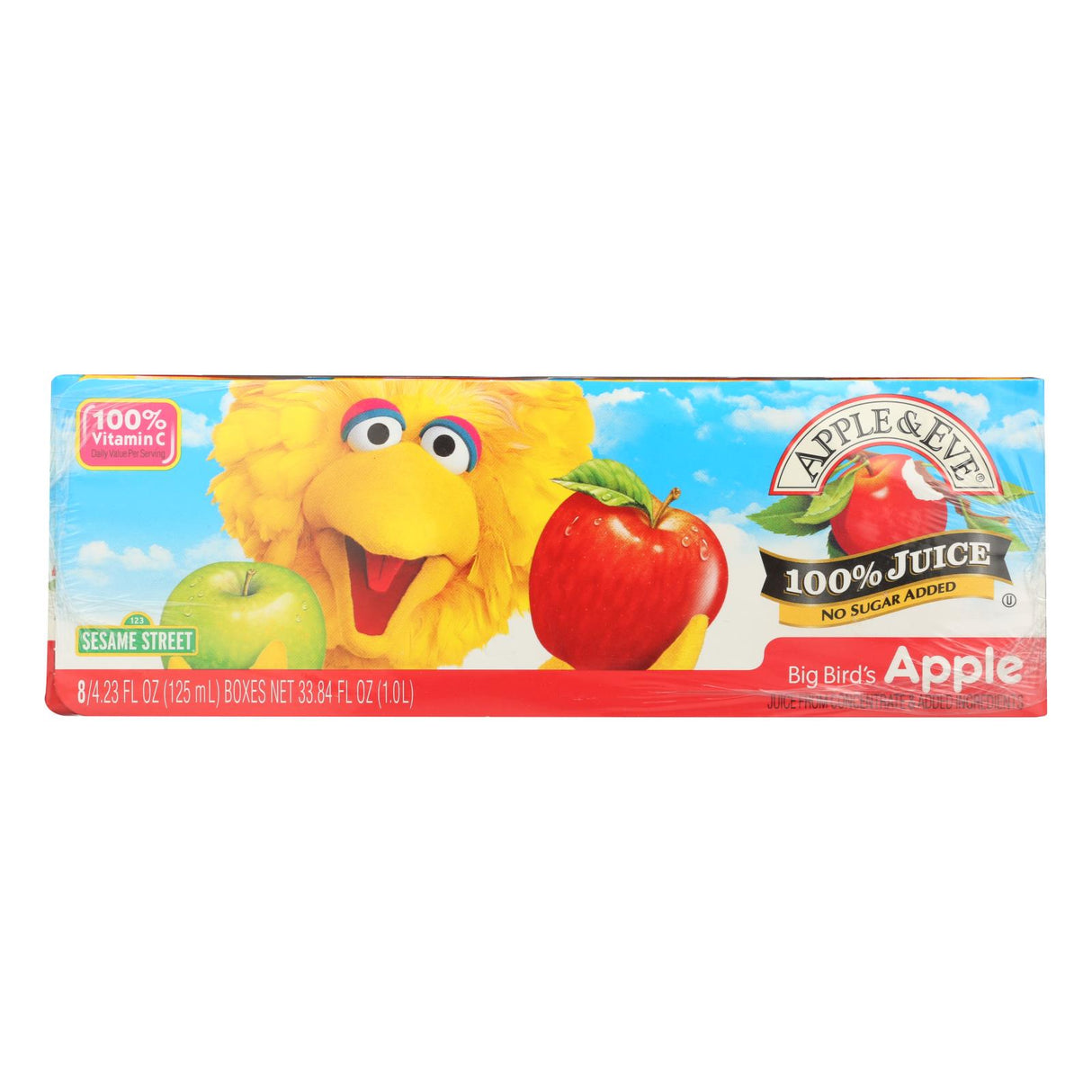 Apple and Eve Sesame Street Big Bird's Juice Apple (Pack of 6 - 6 Bags) - Cozy Farm