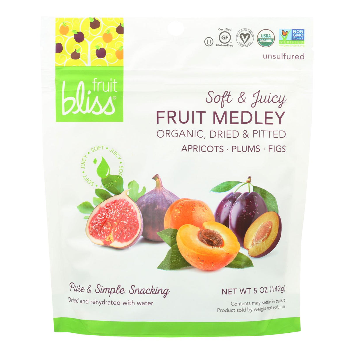 Fruit Bliss Organic Medley, (Pack of 6) - 5 Oz. - Cozy Farm