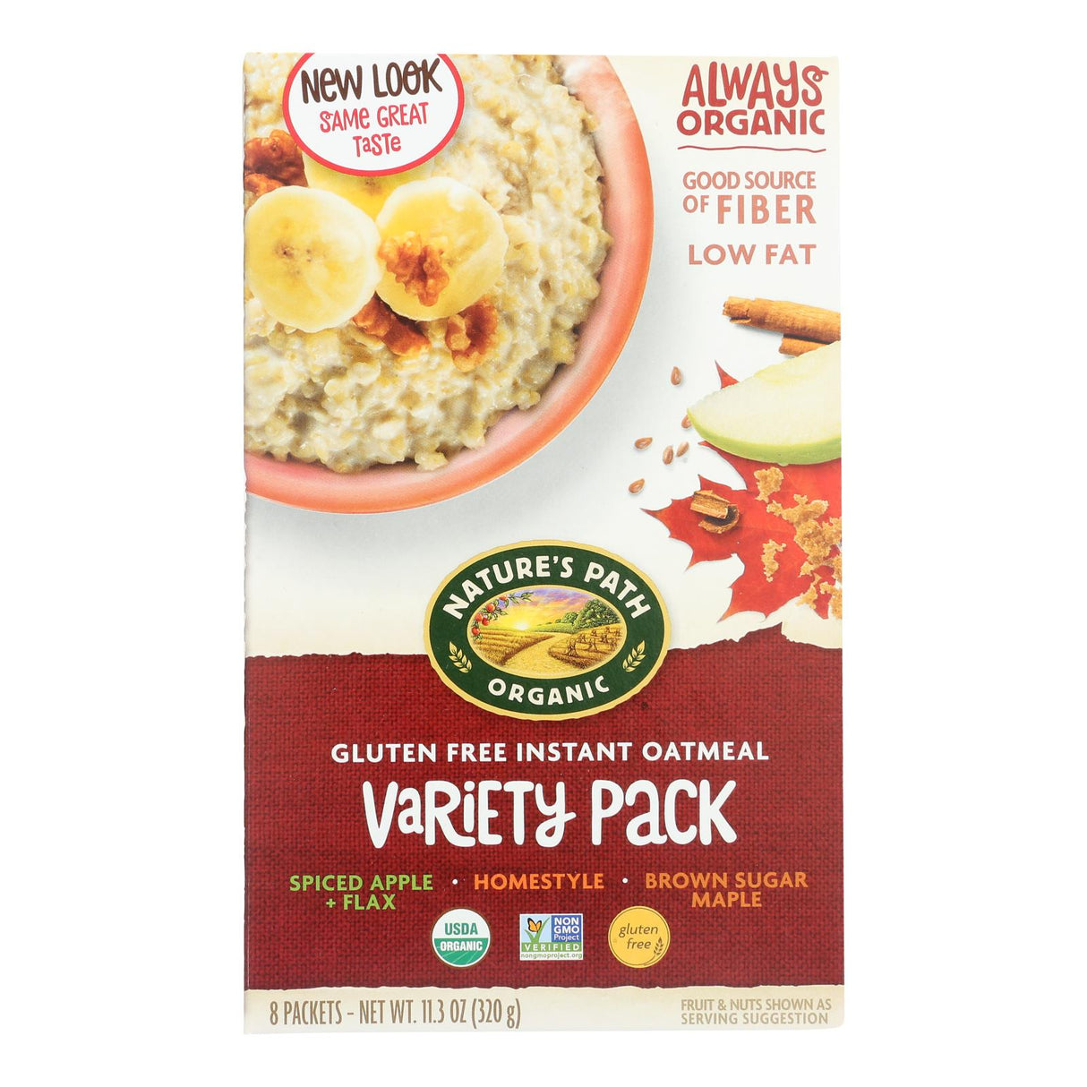 Nature's Path Organic Instant Hot Oatmeal Variety Pack (Pack of 6 - 11.3 Oz. Each) - Cozy Farm