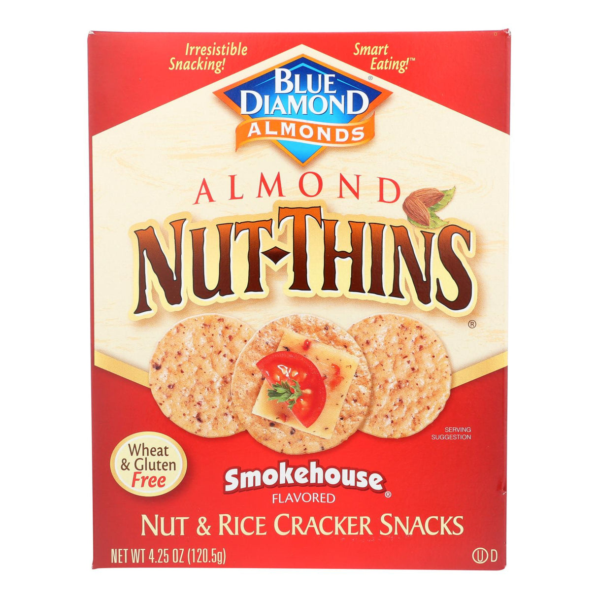 Blue Diamond Nut Thins Smokehouse Crackers (12 - 4.25 Oz. Packs) - Cozy Farm