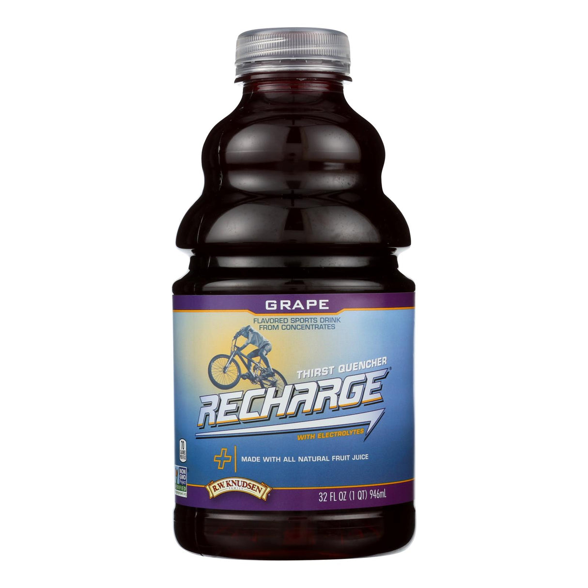 Rw Knudsen Petrecharge Grape Juice - Immunity Boosting, High Antioxidants (Pack of 6) - 32 Fl Oz. - Cozy Farm